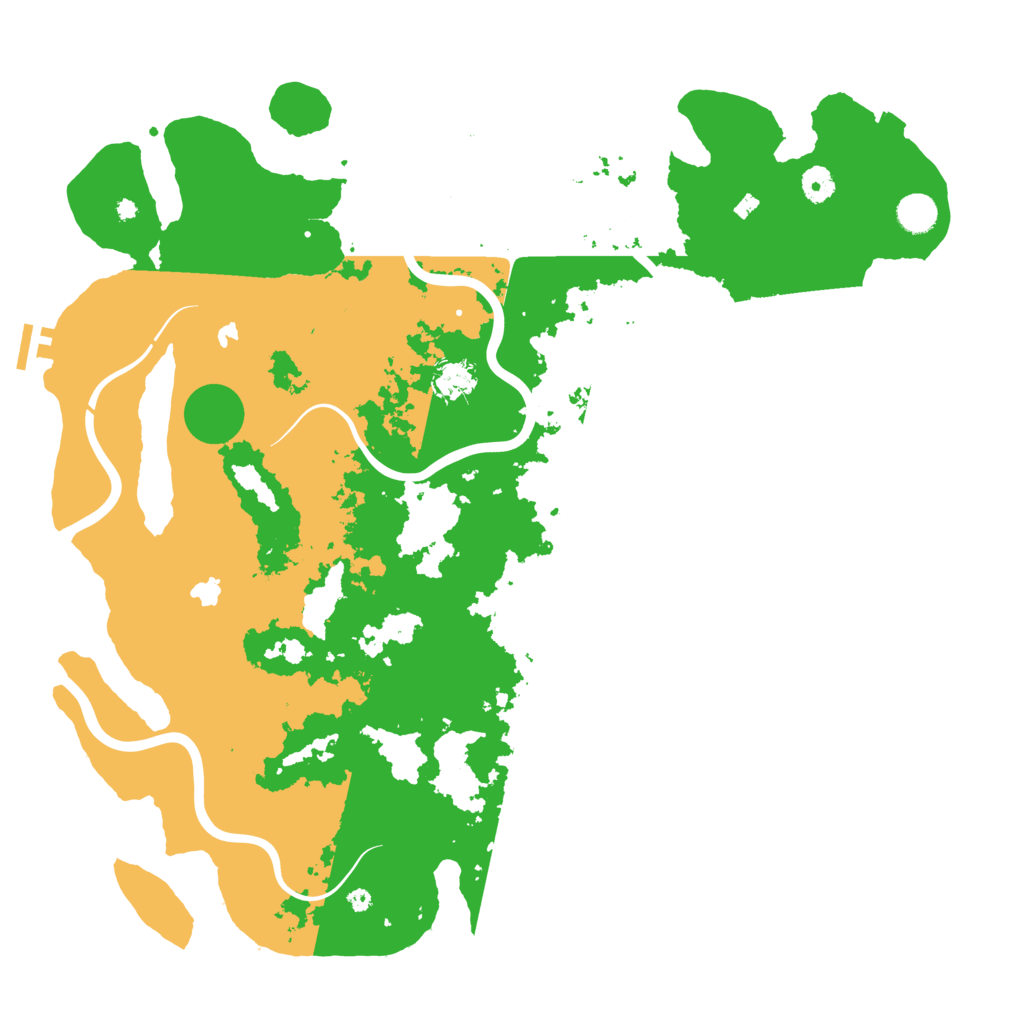 Biome Rust Map: Procedural Map, Size: 4500, Seed: 452847125