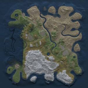 Thumbnail Rust Map: Procedural Map, Size: 3855, Seed: 8675309, 16 Monuments