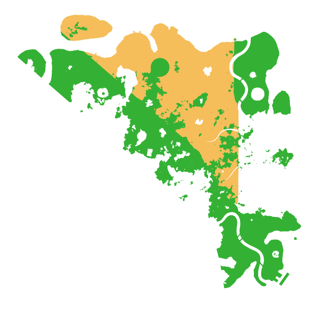 Biome Rust Map: Procedural Map, Size: 4500, Seed: 133331
