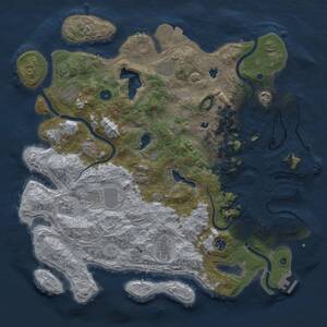 Thumbnail Rust Map: Procedural Map, Size: 4500, Seed: 133331, 15 Monuments