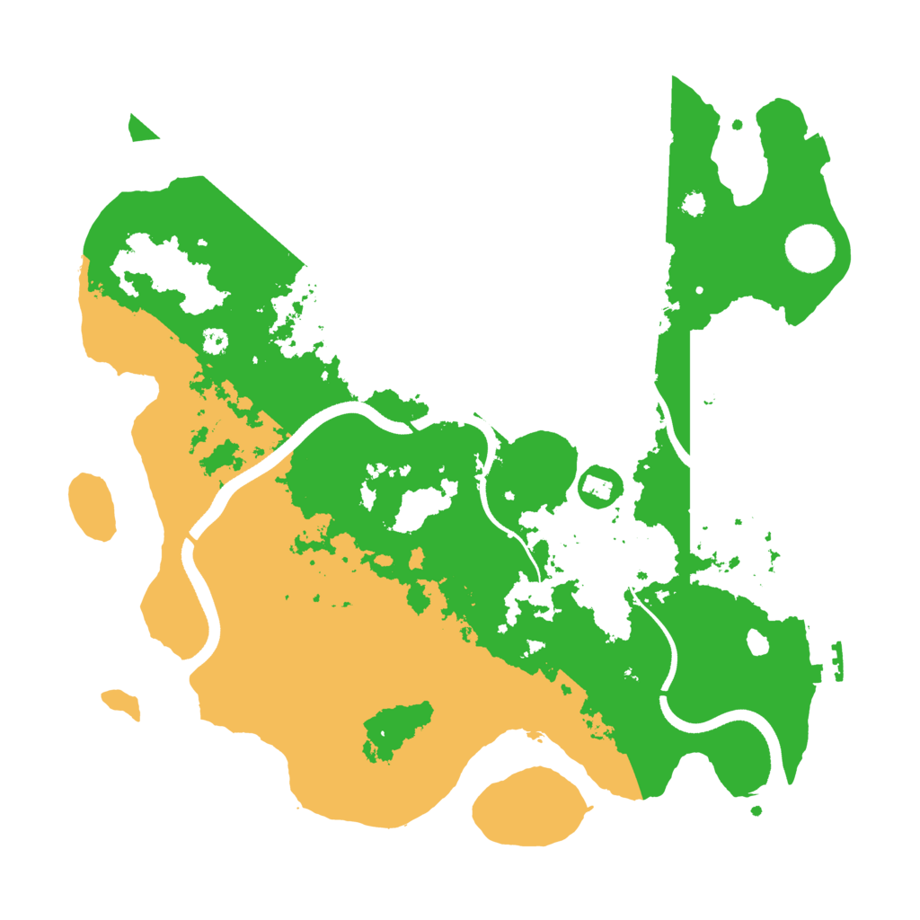 Biome Rust Map: Procedural Map, Size: 3500, Seed: 250771581