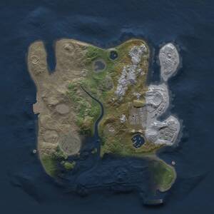 Thumbnail Rust Map: Procedural Map, Size: 2500, Seed: 976992705, 8 Monuments