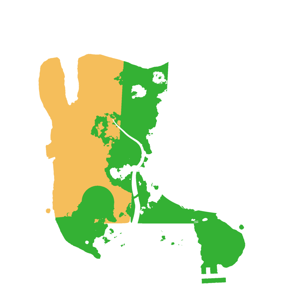 Biome Rust Map: Procedural Map, Size: 2500, Seed: 976992705
