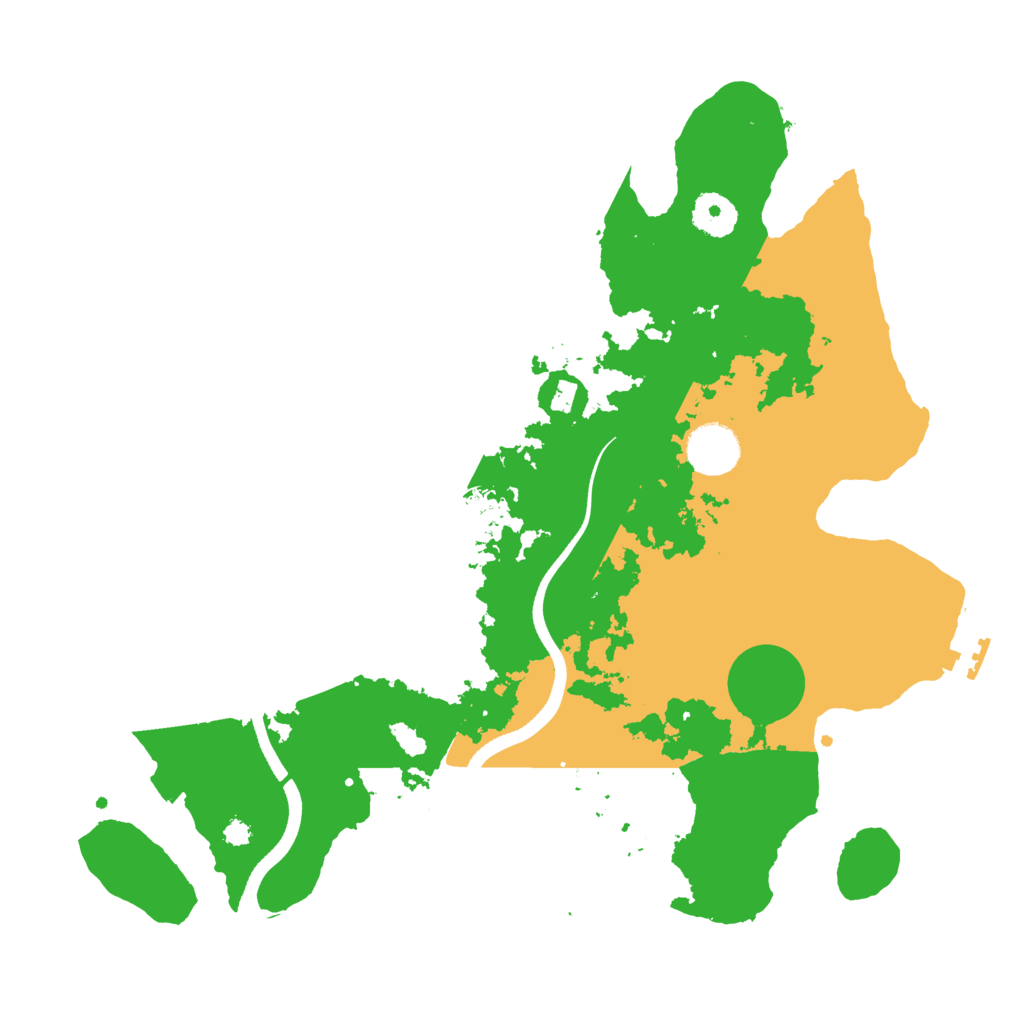 Biome Rust Map: Procedural Map, Size: 3500, Seed: 107886855