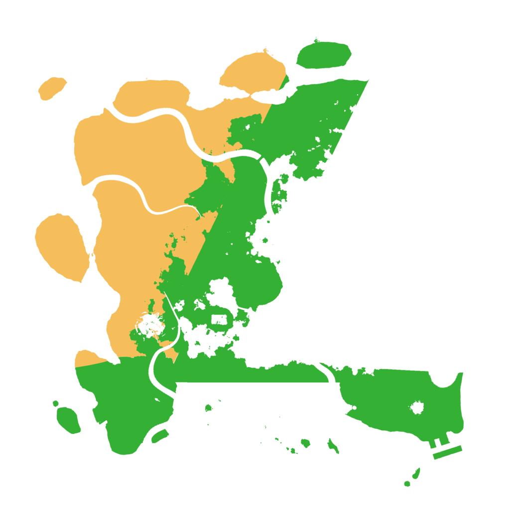 Biome Rust Map: Procedural Map, Size: 3500, Seed: 712774513
