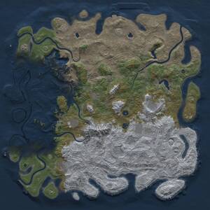 Thumbnail Rust Map: Procedural Map, Size: 5500, Seed: 641841933, 17 Monuments