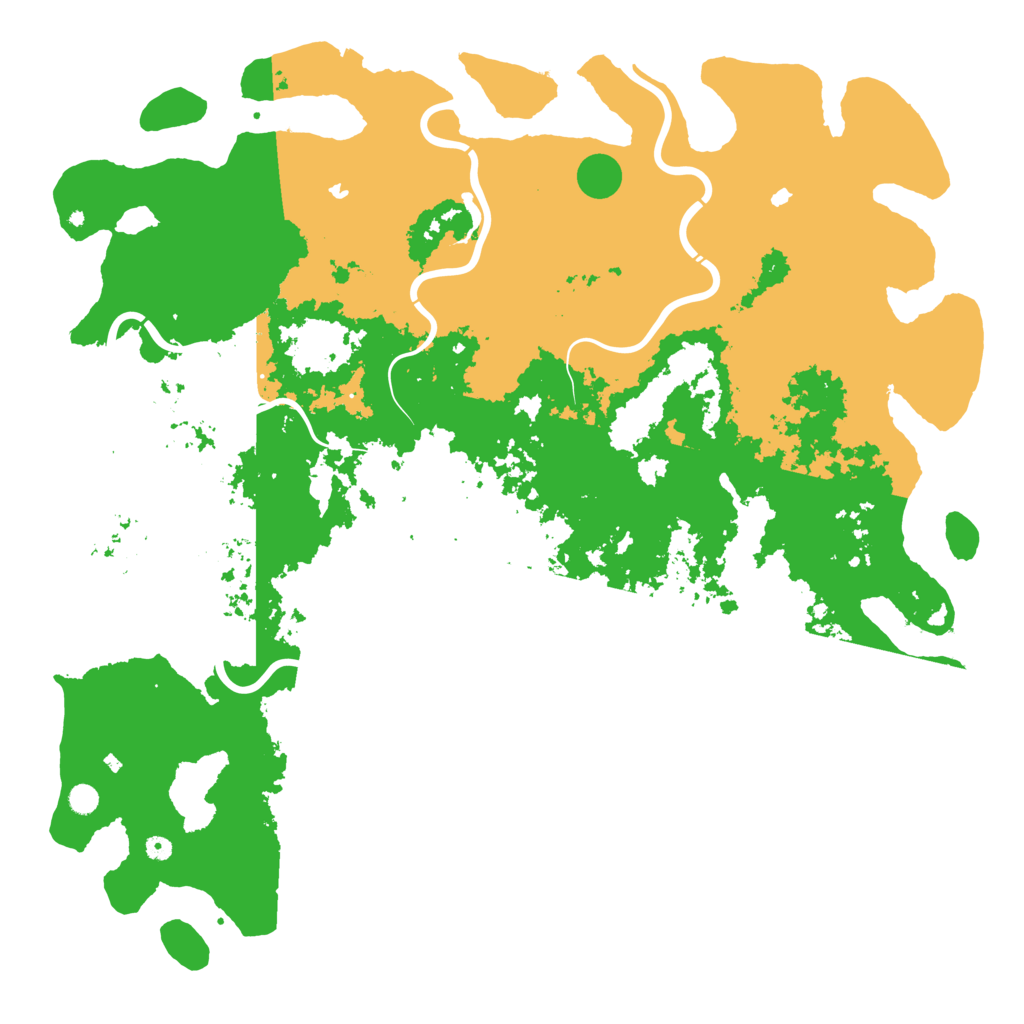 Biome Rust Map: Procedural Map, Size: 6000, Seed: 48075083