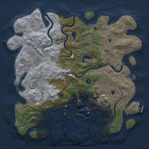 Thumbnail Rust Map: Procedural Map, Size: 4500, Seed: 609326011, 16 Monuments