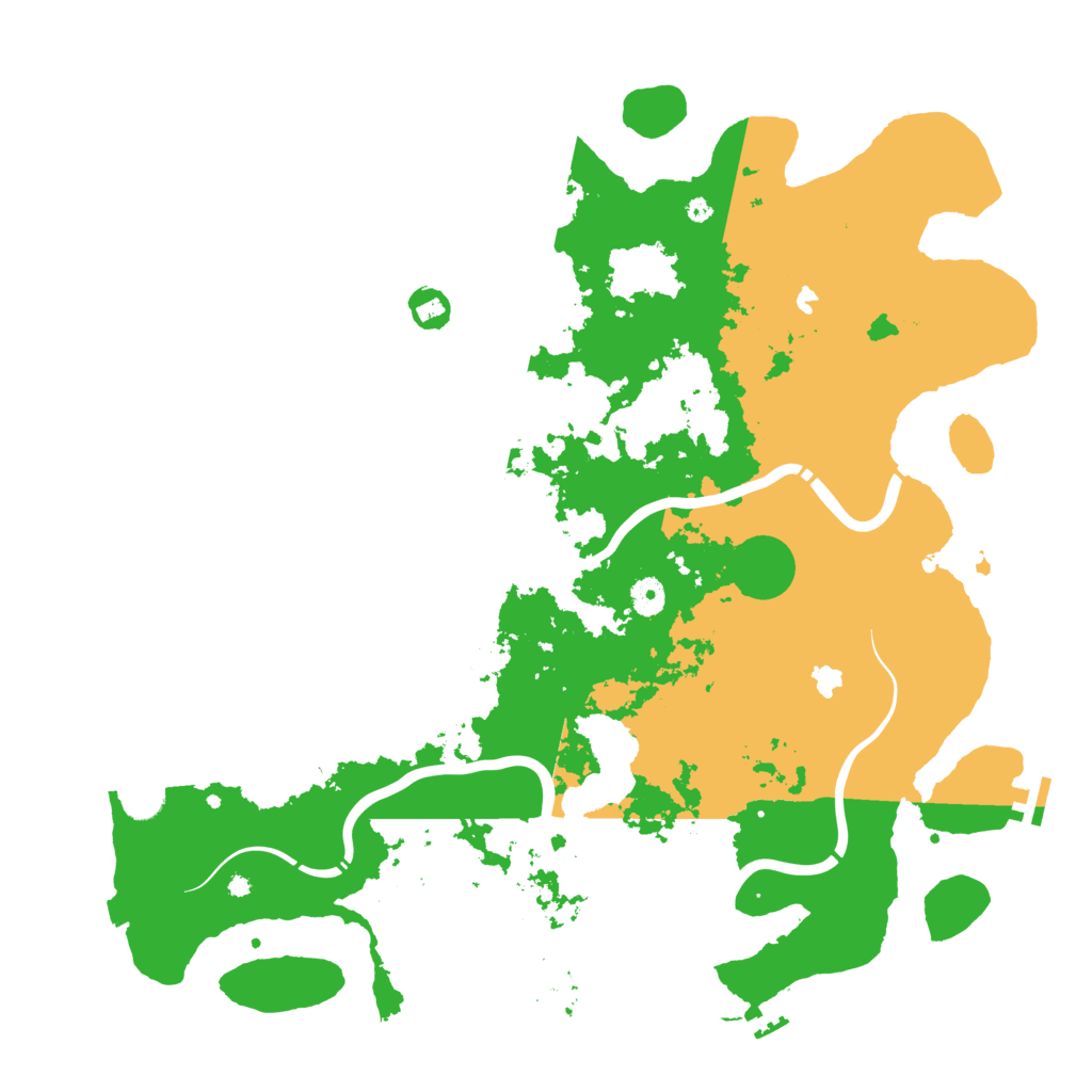 Biome Rust Map: Procedural Map, Size: 4500, Seed: 609326011
