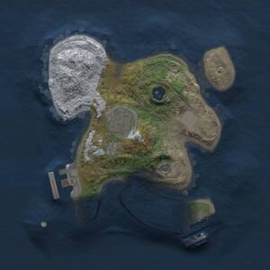 Thumbnail Rust Map: Procedural Map, Size: 2000, Seed: 423690461, 5 Monuments