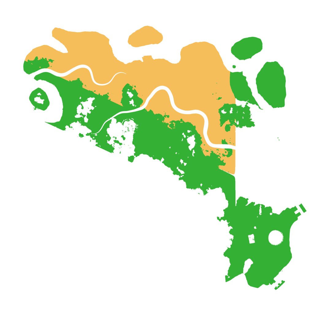 Biome Rust Map: Procedural Map, Size: 3800, Seed: 54290