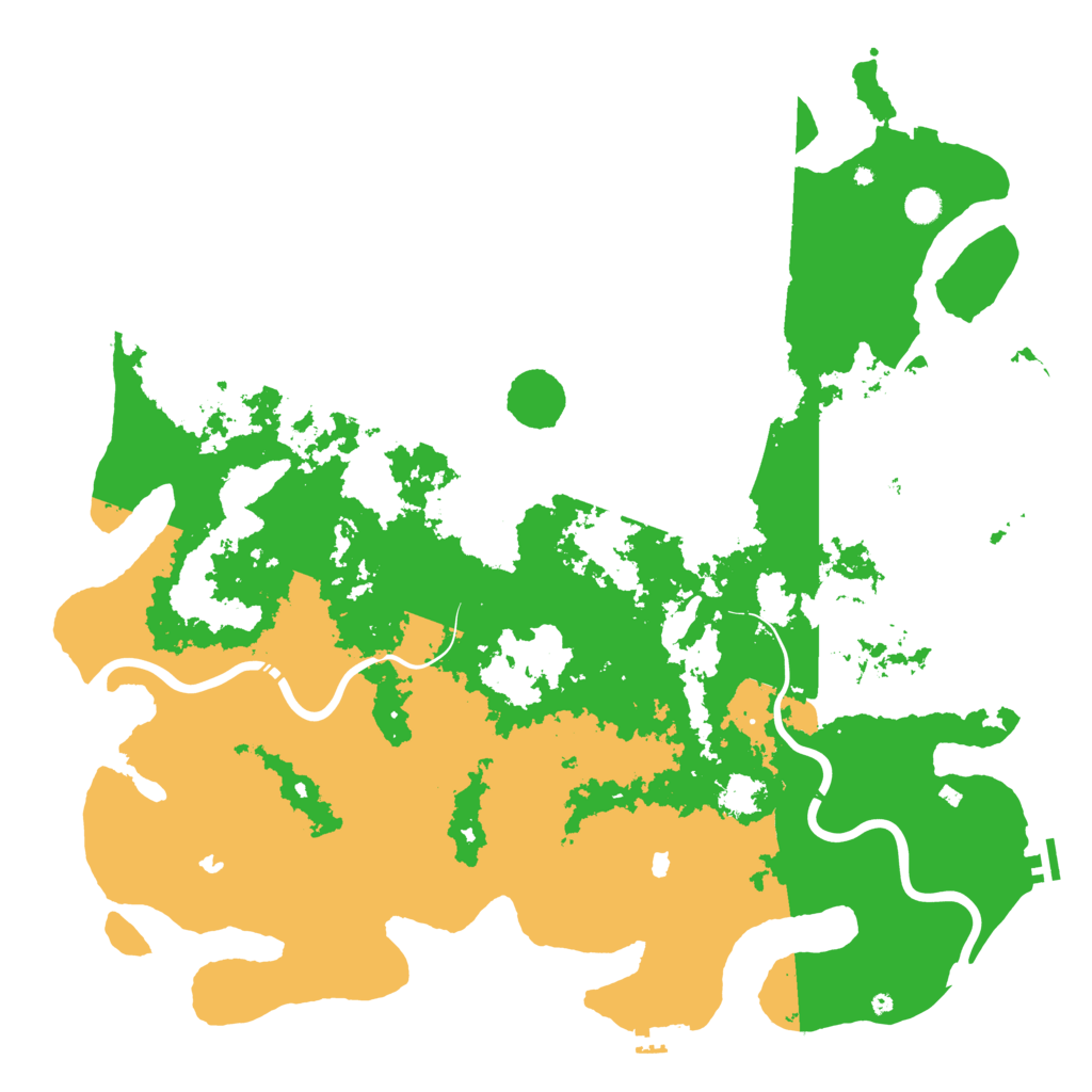 Biome Rust Map: Procedural Map, Size: 5250, Seed: 1007109452