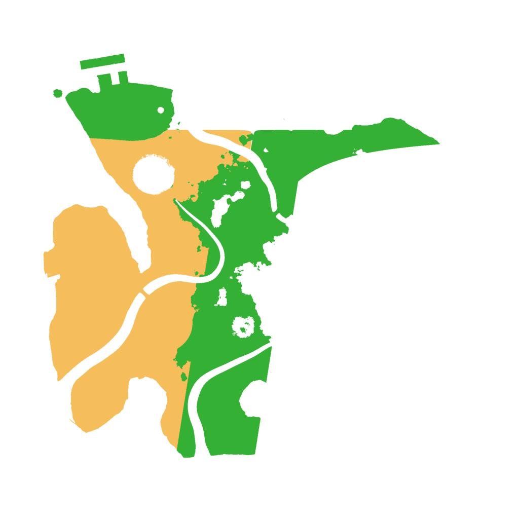 Biome Rust Map: Procedural Map, Size: 2350, Seed: 996514052