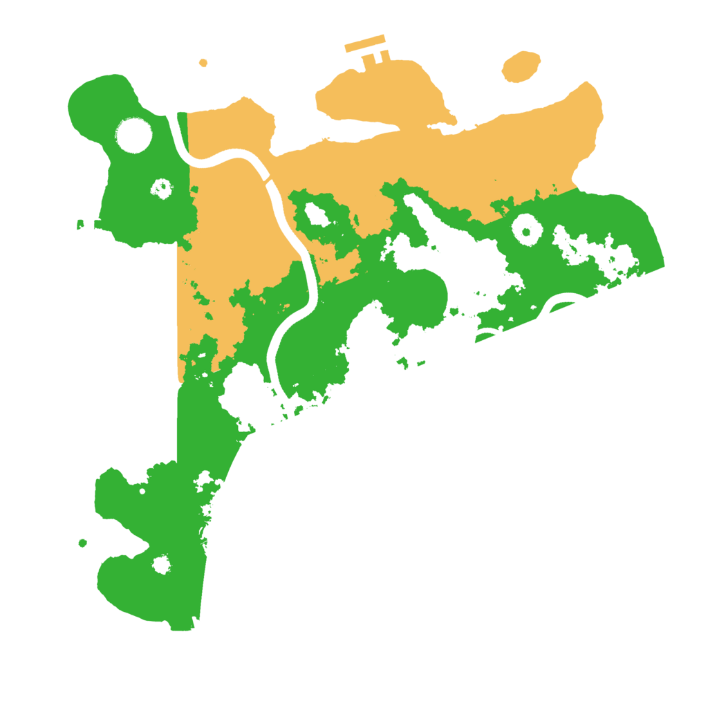 Biome Rust Map: Procedural Map, Size: 3500, Seed: 1337474147