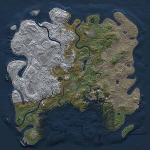 Thumbnail Rust Map: Procedural Map, Size: 4800, Seed: 1844594162, 17 Monuments