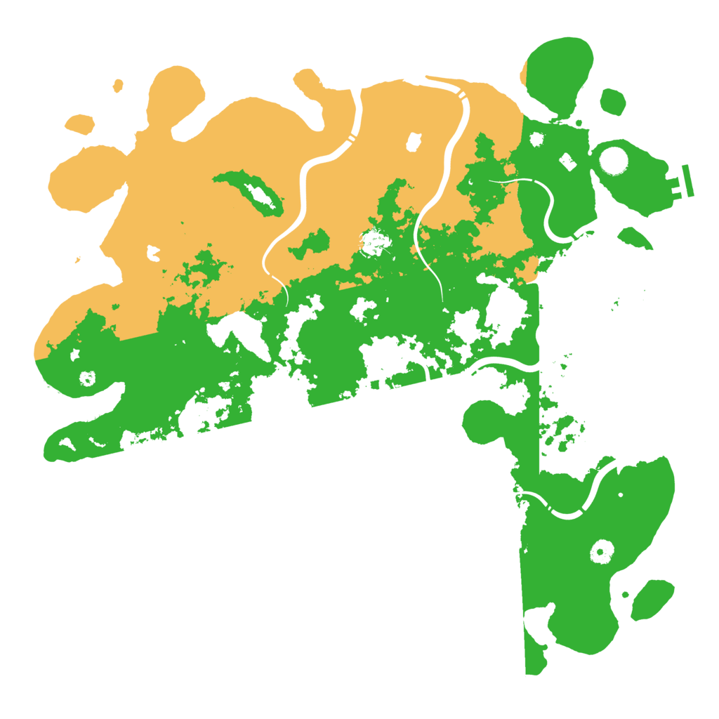 Biome Rust Map: Procedural Map, Size: 4500, Seed: 790631540