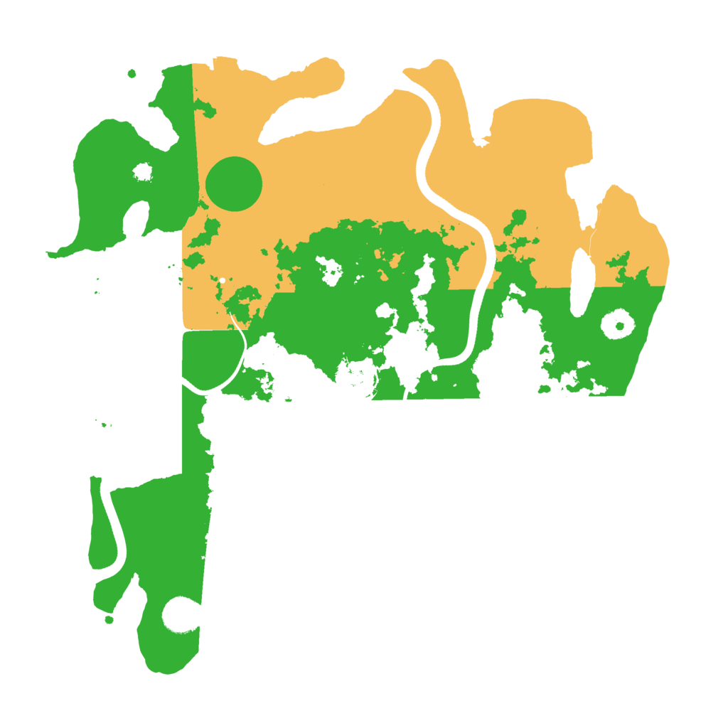 Biome Rust Map: Procedural Map, Size: 3500, Seed: 684654