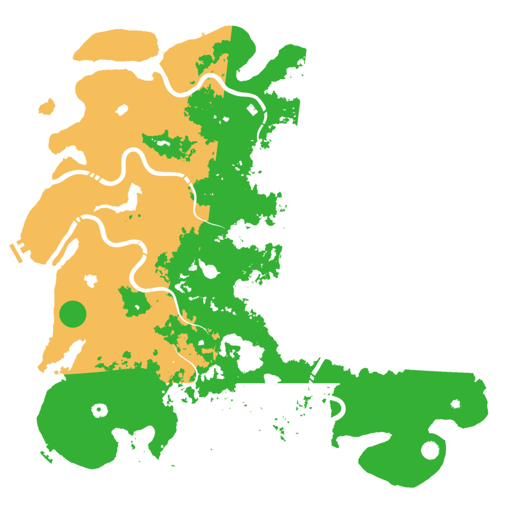 Biome Rust Map: Procedural Map, Size: 5000, Seed: 1238688535