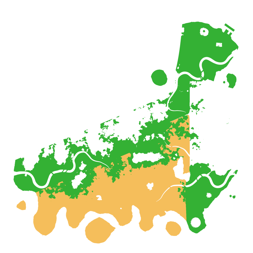 Biome Rust Map: Procedural Map, Size: 4500, Seed: 521587