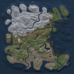 Thumbnail Rust Map: Procedural Map, Size: 4500, Seed: 70652031, 16 Monuments