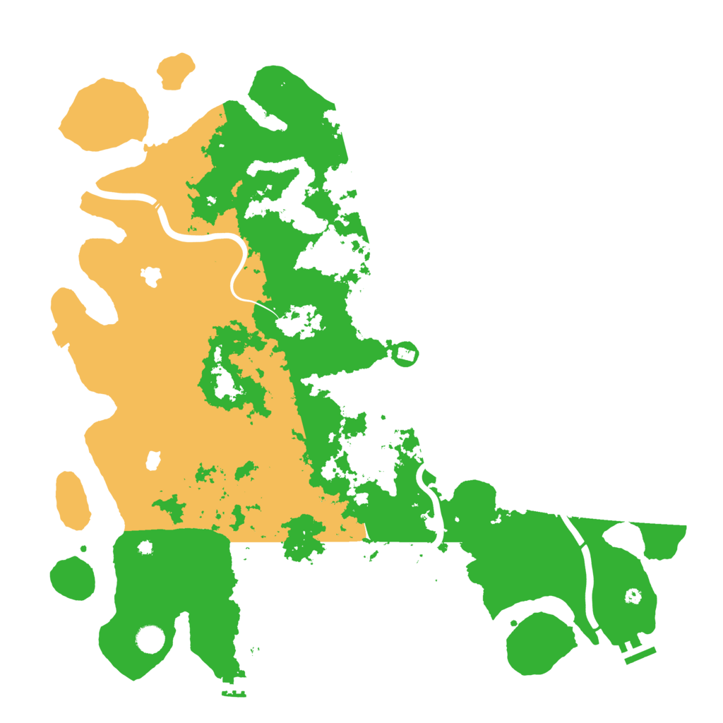 Biome Rust Map: Procedural Map, Size: 4500, Seed: 13576143