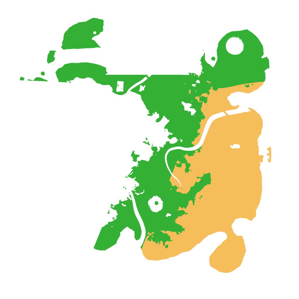 Biome Rust Map: Procedural Map, Size: 3000, Seed: 12447