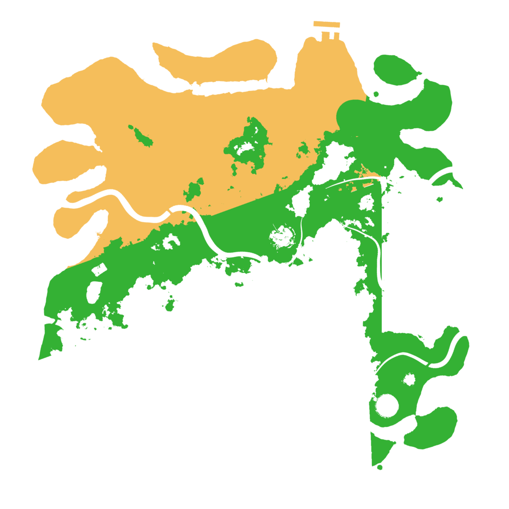 Biome Rust Map: Procedural Map, Size: 3900, Seed: 1308954829