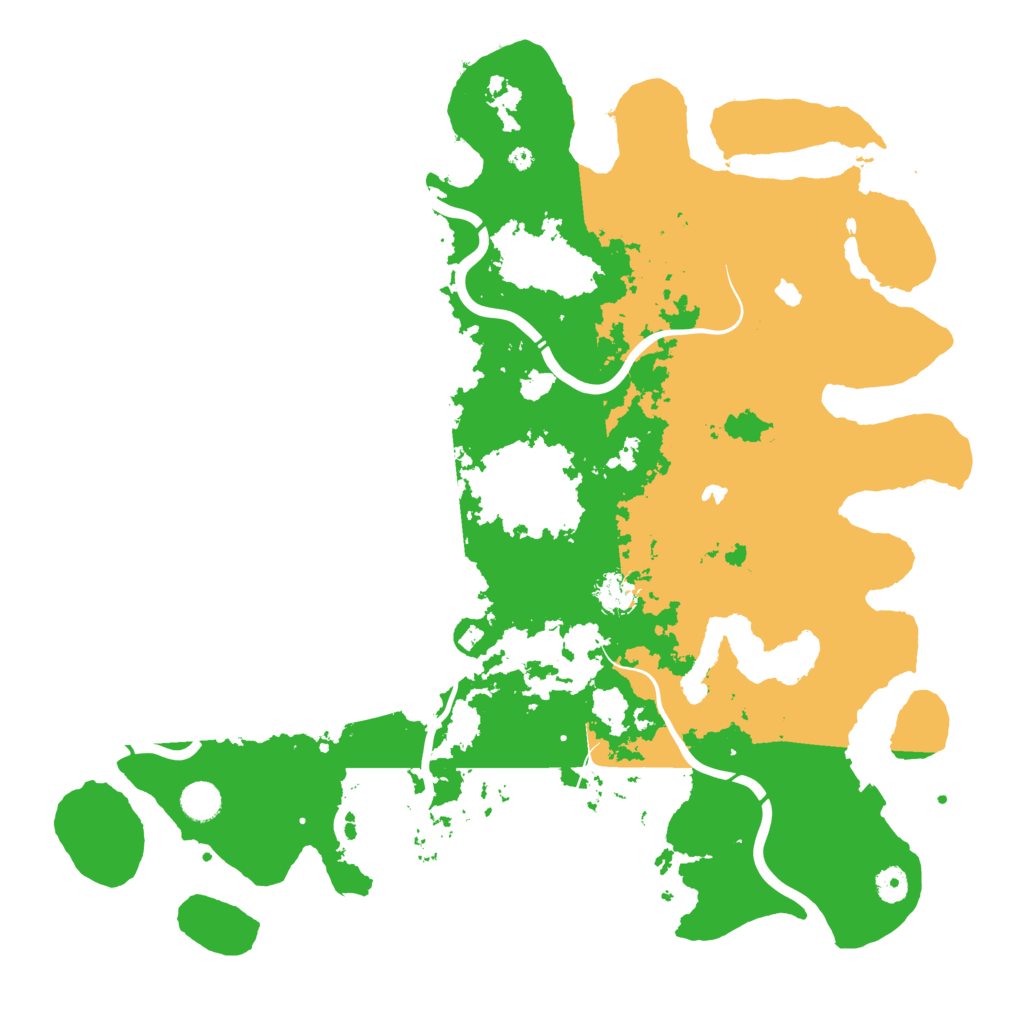 Biome Rust Map: Procedural Map, Size: 4500, Seed: 3648