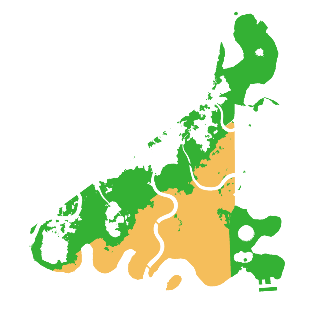Biome Rust Map: Procedural Map, Size: 3500, Seed: 1786600370