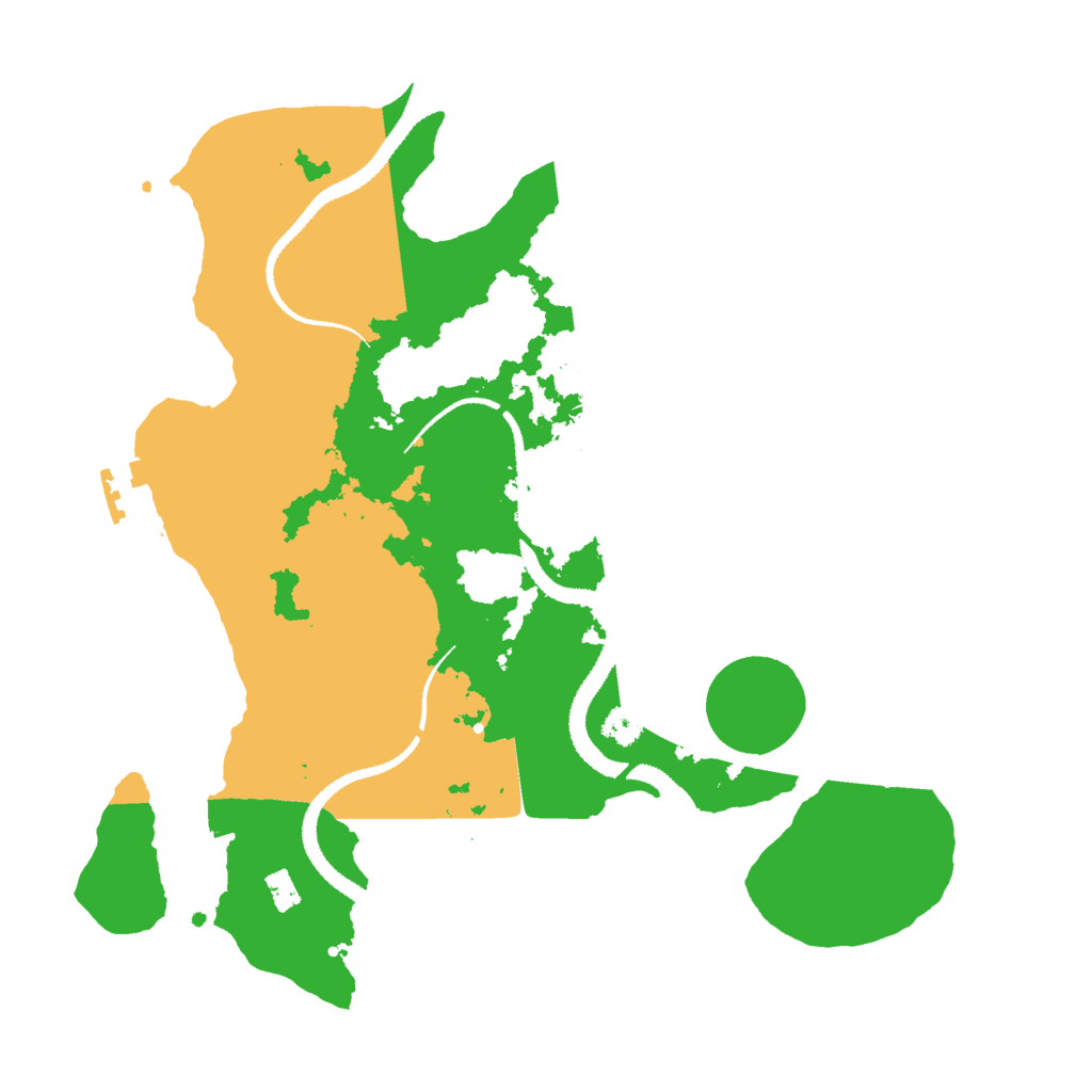 Biome Rust Map: Procedural Map, Size: 3000, Seed: 1645535711