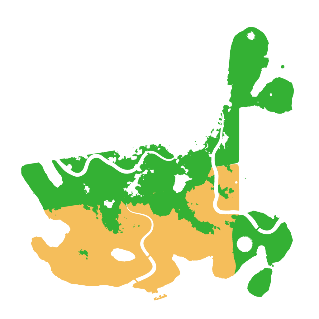 Biome Rust Map: Procedural Map, Size: 3650, Seed: 13487587