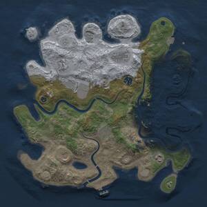 Thumbnail Rust Map: Procedural Map, Size: 3650, Seed: 13487587, 14 Monuments