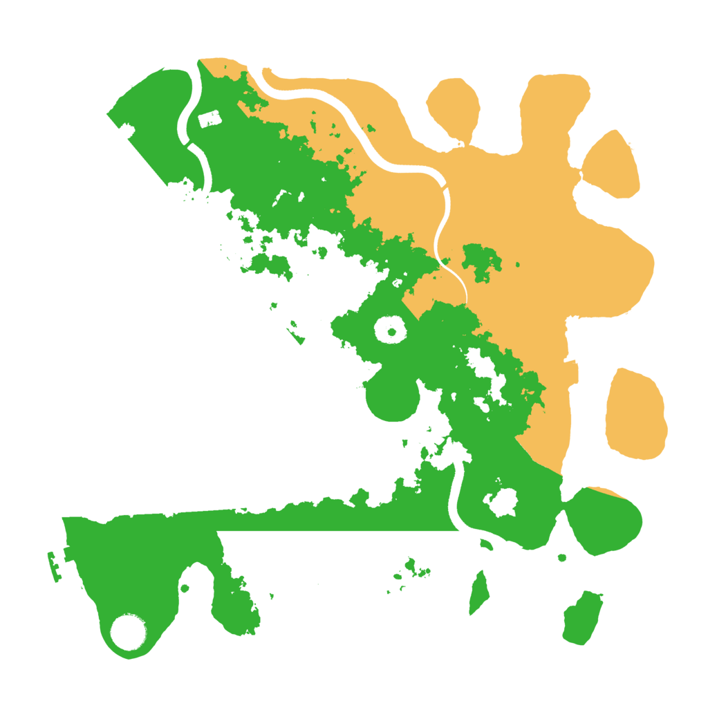Biome Rust Map: Procedural Map, Size: 3500, Seed: 1348
