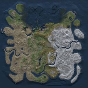 Thumbnail Rust Map: Procedural Map, Size: 4500, Seed: 904062068, 16 Monuments