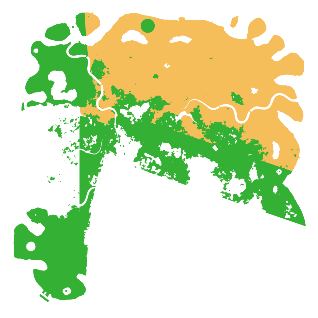 Biome Rust Map: Procedural Map, Size: 6000, Seed: 5400