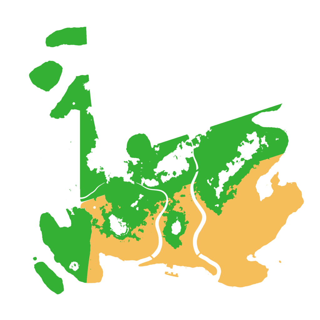 Biome Rust Map: Procedural Map, Size: 3515, Seed: 20225