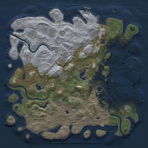 Thumbnail Rust Map: Procedural Map, Size: 4750, Seed: 2121803595, 17 Monuments