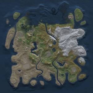 Thumbnail Rust Map: Procedural Map, Size: 4000, Seed: 1269002209, 15 Monuments