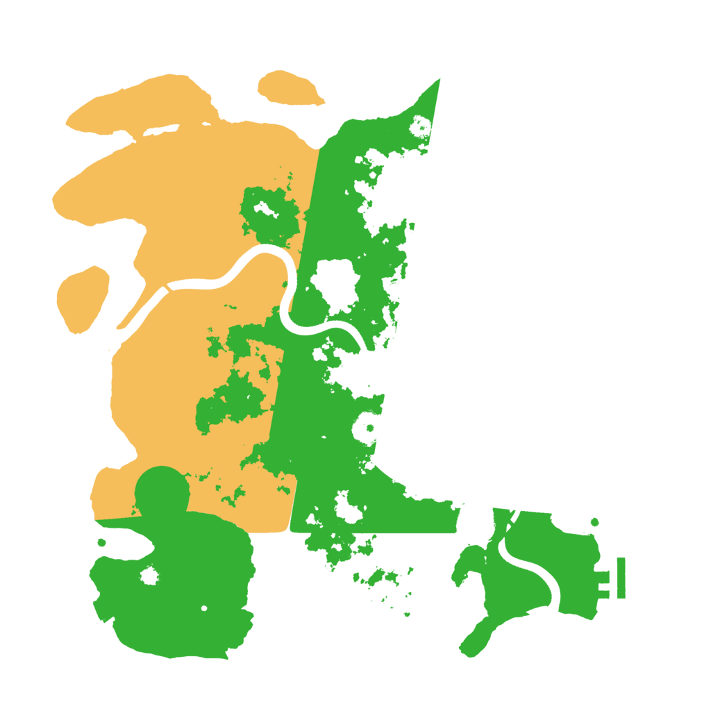 Biome Rust Map: Procedural Map, Size: 3500, Seed: 615618274