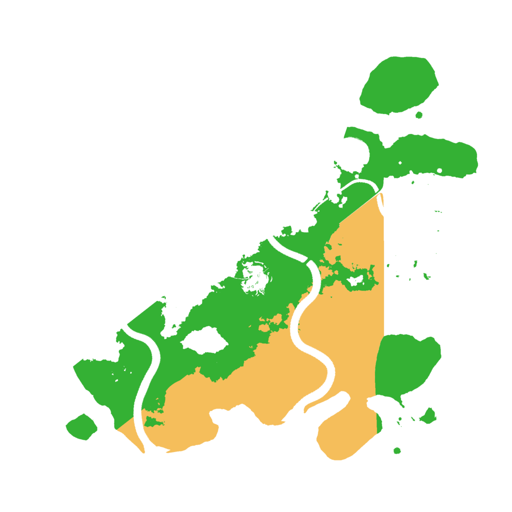 Biome Rust Map: Procedural Map, Size: 3000, Seed: 674374