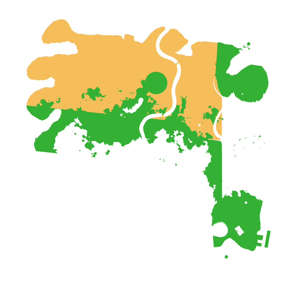 Biome Rust Map: Procedural Map, Size: 3500, Seed: 827727743