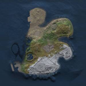 Thumbnail Rust Map: Procedural Map, Size: 2000, Seed: 576758, 6 Monuments