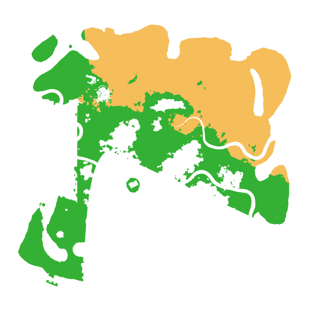 Biome Rust Map: Procedural Map, Size: 3800, Seed: 777911