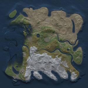 Thumbnail Rust Map: Procedural Map, Size: 3800, Seed: 777911, 15 Monuments