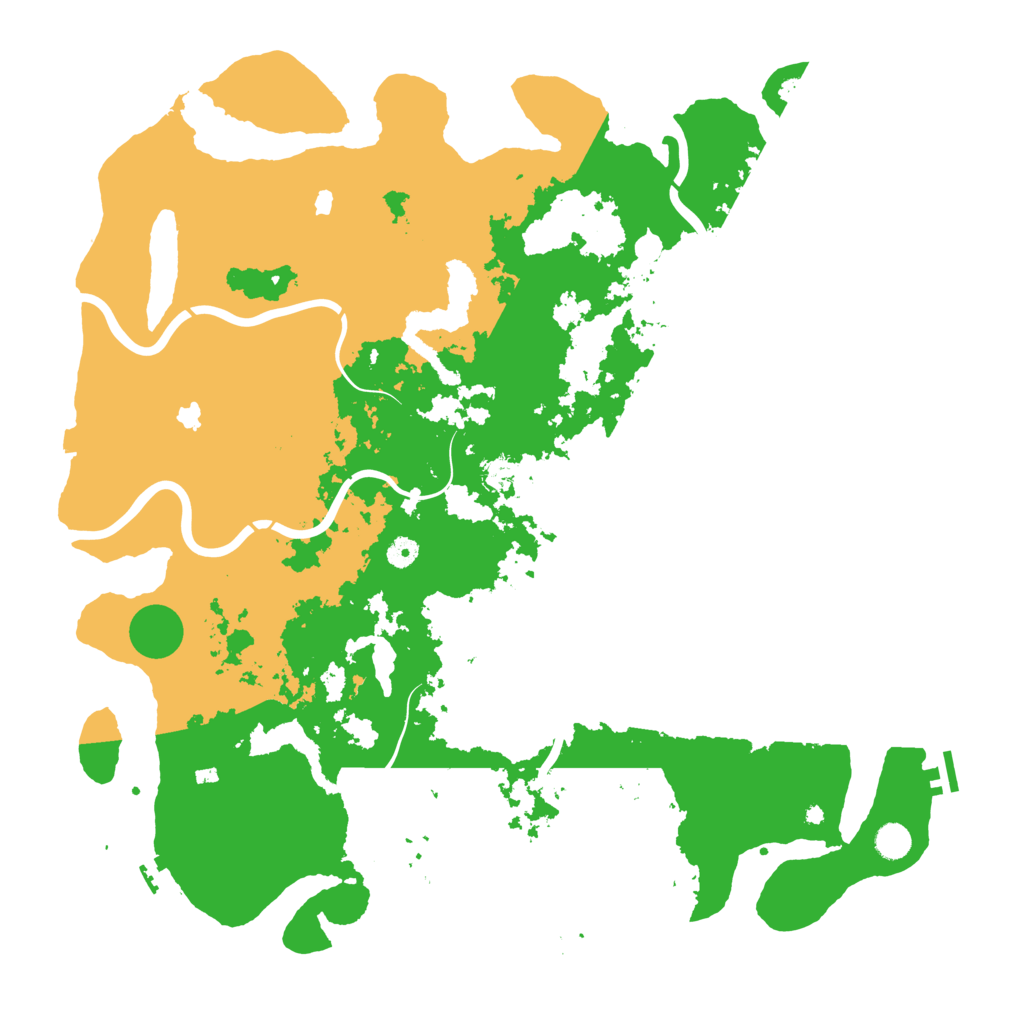 Biome Rust Map: Procedural Map, Size: 5000, Seed: 883646642