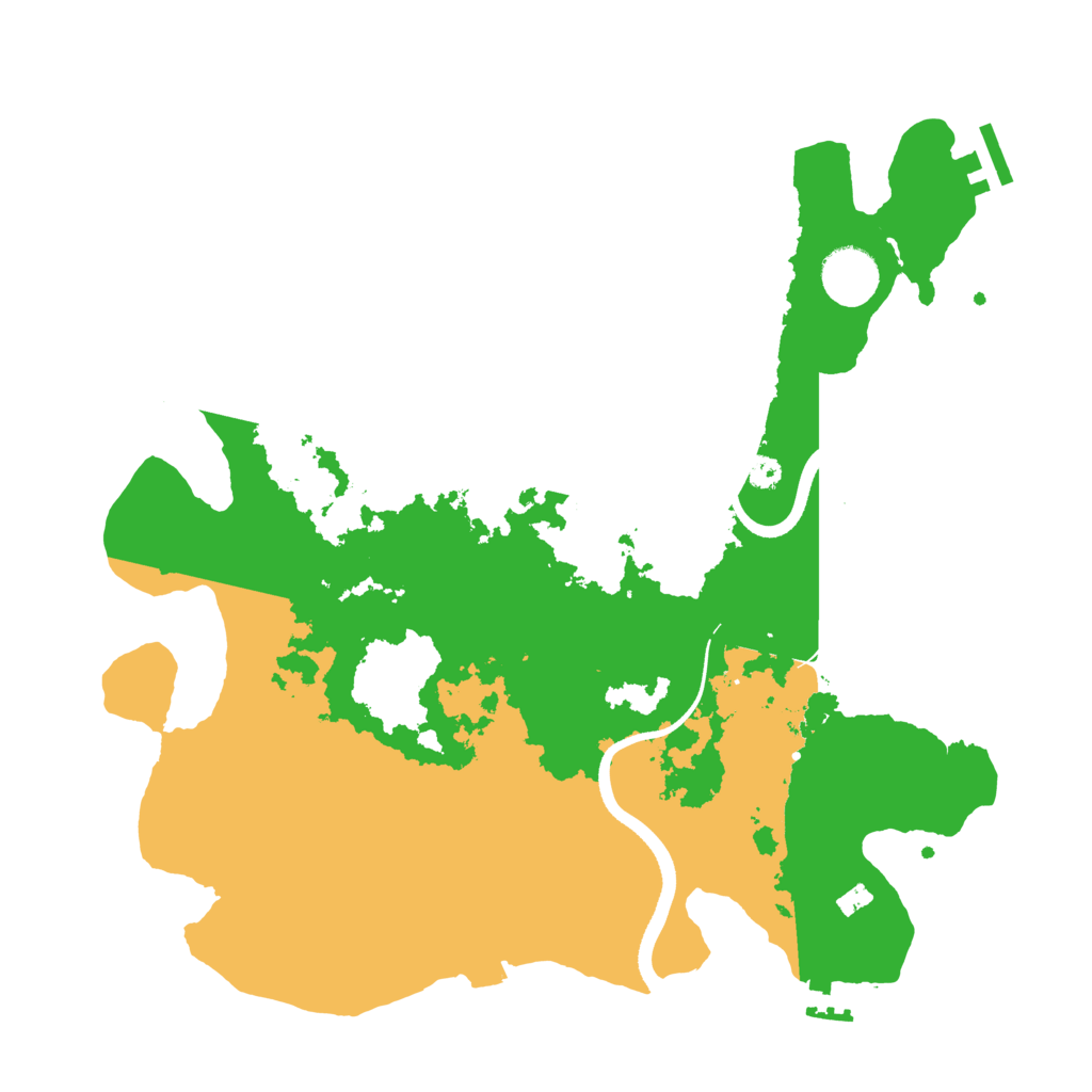 Biome Rust Map: Procedural Map, Size: 3500, Seed: 801733643