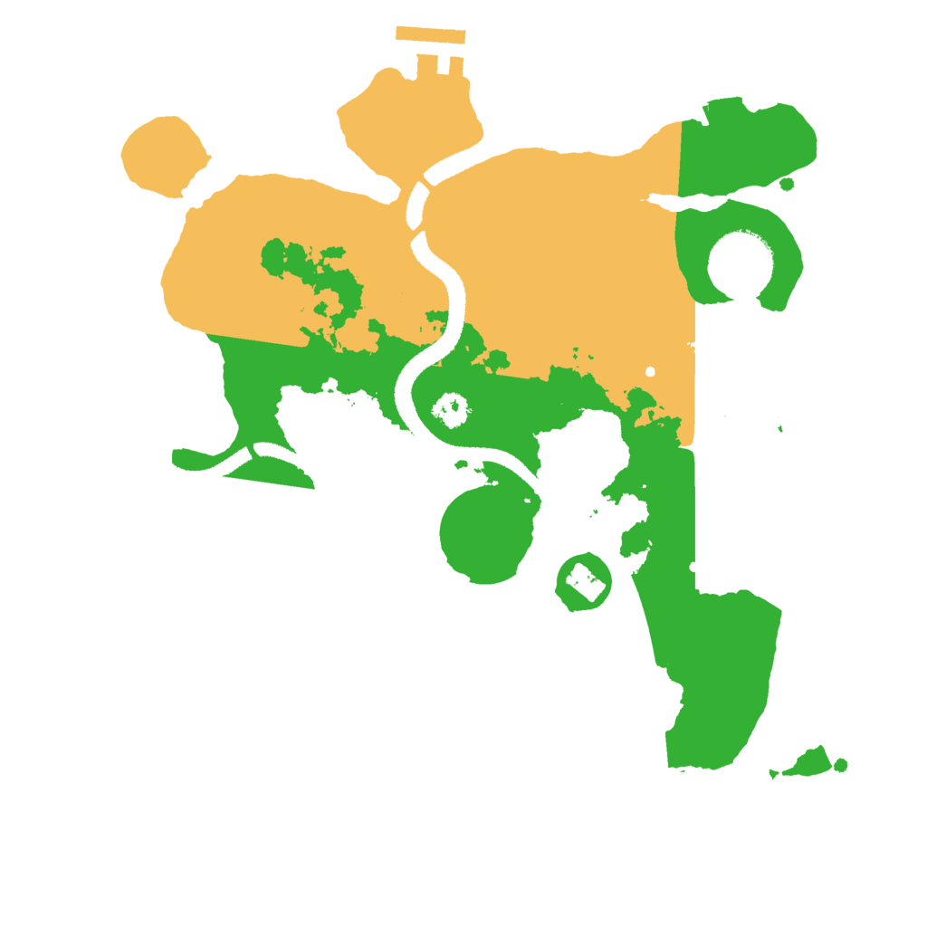 Biome Rust Map: Procedural Map, Size: 2700, Seed: 25317