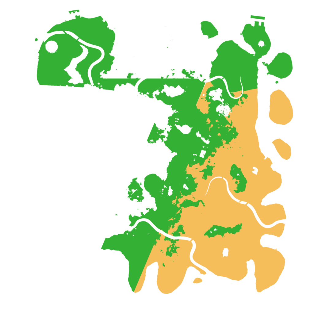Biome Rust Map: Procedural Map, Size: 4500, Seed: 734576