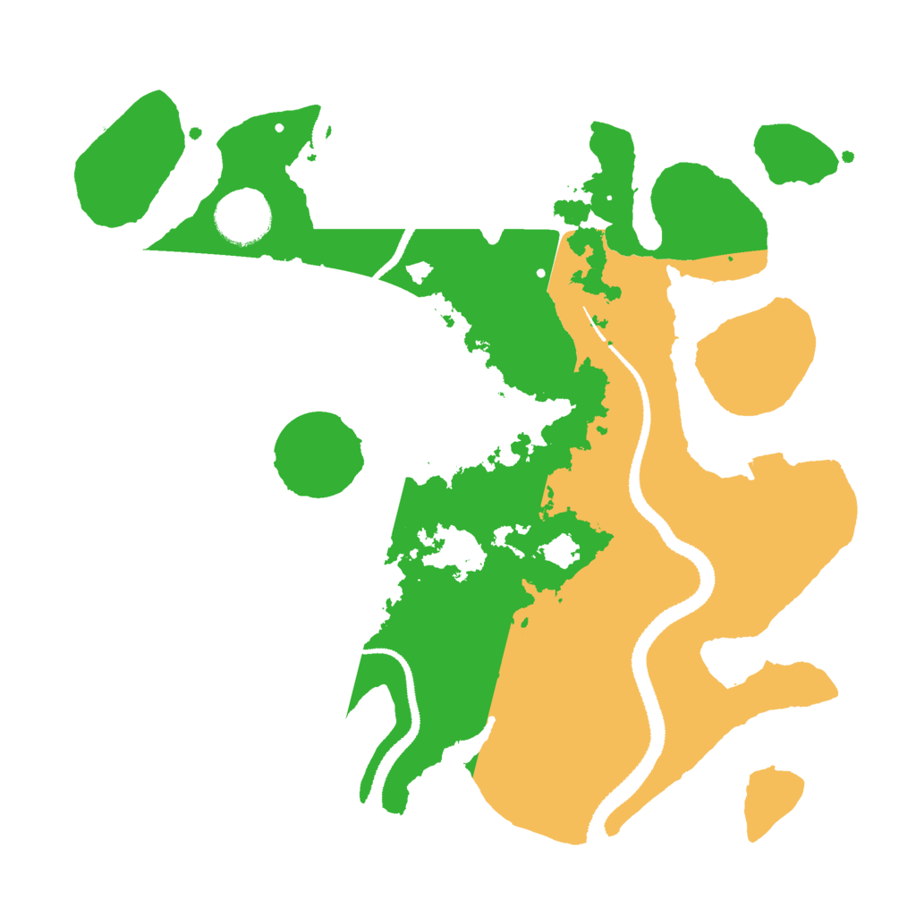 Biome Rust Map: Procedural Map, Size: 3000, Seed: 457488