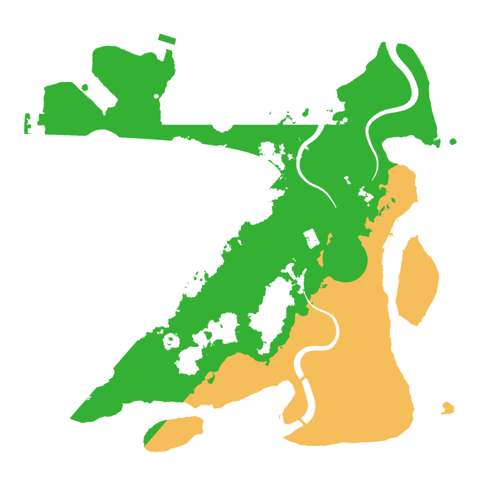 Biome Rust Map: Procedural Map, Size: 3000, Seed: 1341743370